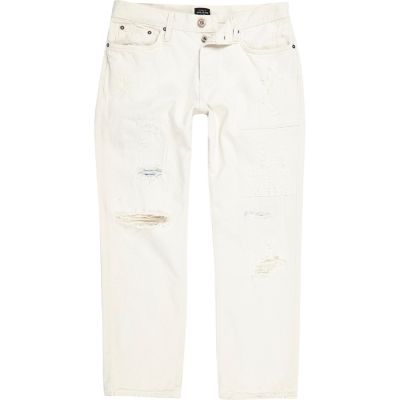 White wash distressed loose fit Cody jeans